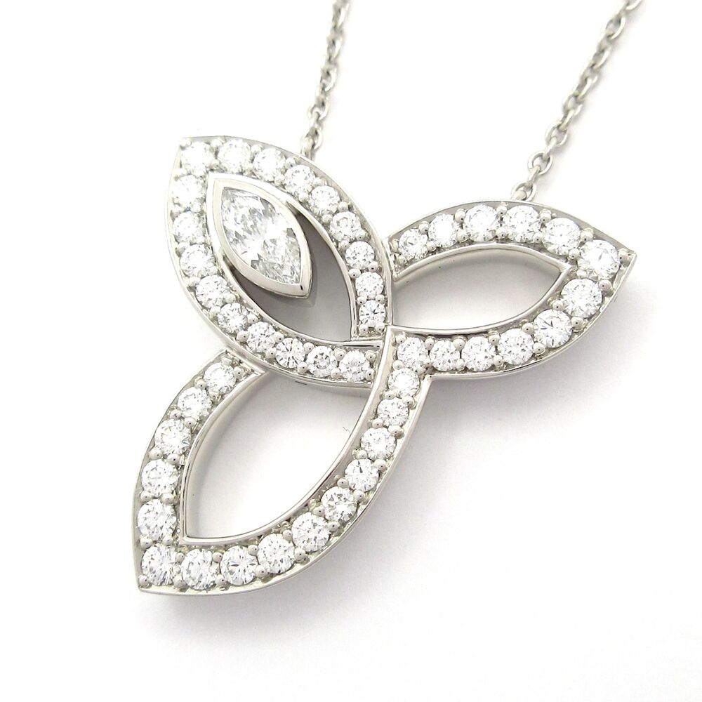 Harry Winston Lily Cluster Necklace PEDPMQRFLC Pt950 Diamond